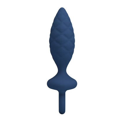 MR PLAY - PLUG ANAL TEXTURÉ AVEC ANNEAU BLEU M