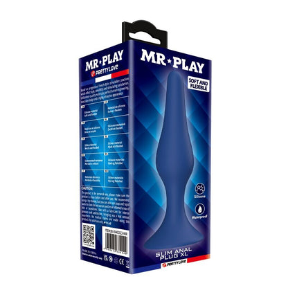 MR PLAY - PLUG ANAL CONIQUE EN SILICONE BLEU XL