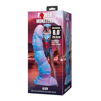 POWER MONSTERS - ALIEN FANTASY GODEMICHET EN SILICONE 20,5 CM Ø 4,8 CM