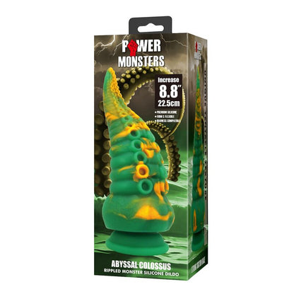 POWER MONSTERS - ABYSSAL COLOSSUS BICOLOR FANTASY GODEMICHET EN SILICONE 22,5 CM Ø 6 CM