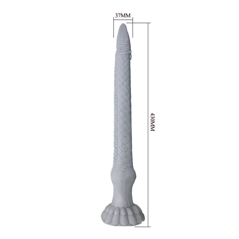 POWER MONSTERS - GODEMICHET EN SILICONE BASILISK FANTASY 43 CM Ø 5 CM