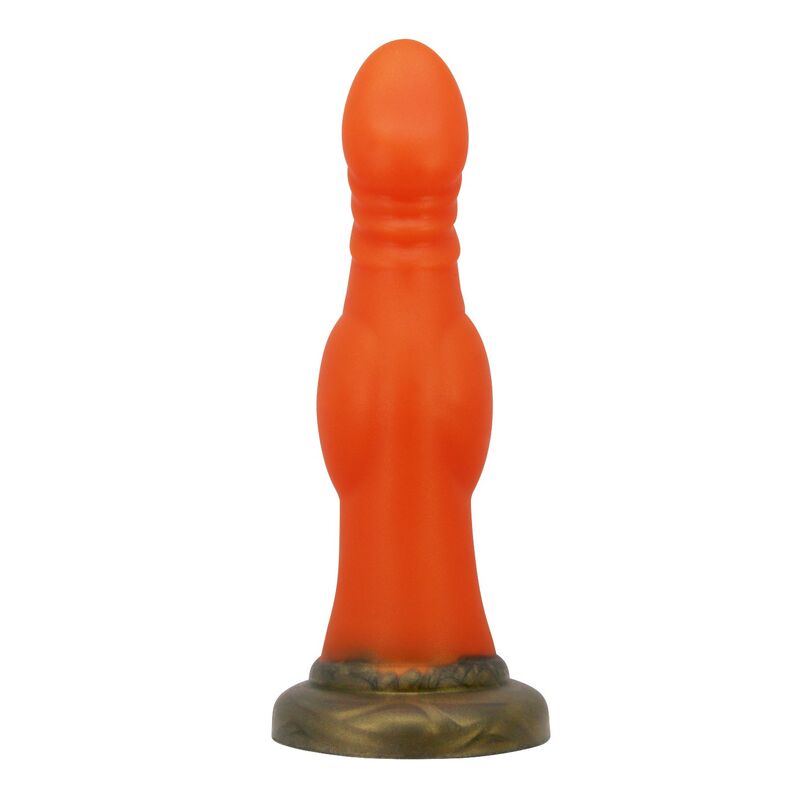 POWER MONSTERS - BLAZEHEART CHARGER FANTASY GODEMICHET EN SILICONE 18,5 CM Ø 4,5 CM