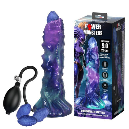 POWER MONSTERS - DUSKWAKER SENTINEL GONFLABLE TRICOLOR EN SILICONE, 23 CM Ø 5 CM