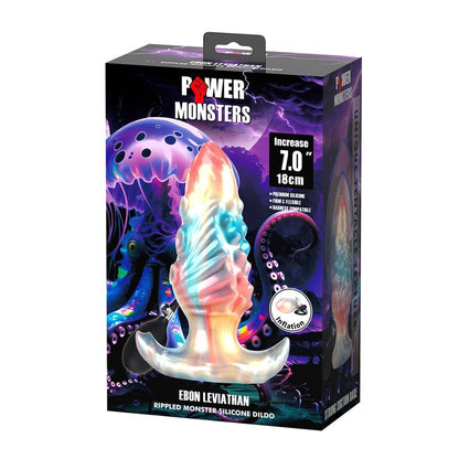 POWER MONSTERS - PLUG ANAL GONFLABLE TRICOLOR EBON LEVIATHAN 18 CM