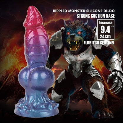 POWER MONSTERS - ELDRITCH SENTINEL BICOLOR FANTASY GODEMICHET EN SILICONE 24 CM Ø 5 CM