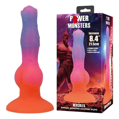 POWER MONSTERS - GODEMICHET EN SILICONE HERCULES FANTASY 21,5 CM Ø 5 CM