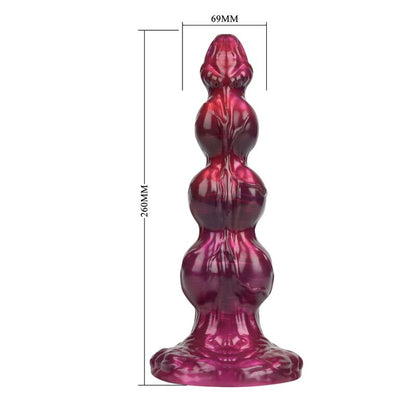 POWER MONSTERS - PRIMAL BEASTLORD GODEMICHET EN SILICONE TRANSLUCIDE ROSE FANTASTIQUE 26 CM Ø 5 CM