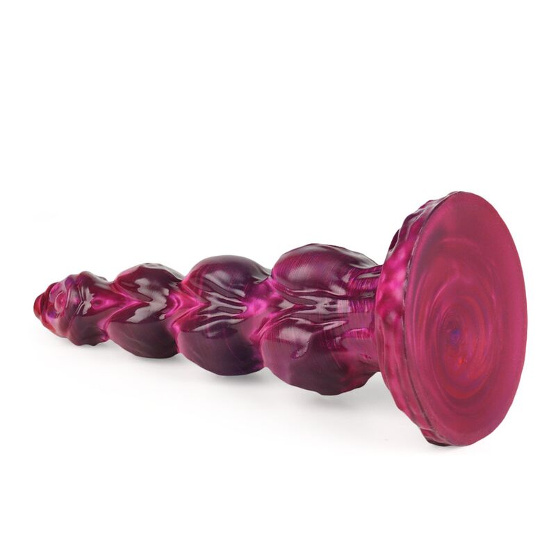 POWER MONSTERS - PRIMAL BEASTLORD GODEMICHET EN SILICONE TRANSLUCIDE ROSE FANTASTIQUE 26 CM Ø 5 CM