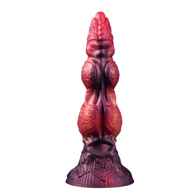 POWER MONSTERS - SAVAGE BEASTLORD TRICOLOR FANTASY GODEMICHET EN SILICONE 24 CM Ø 5 CM