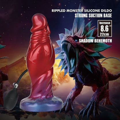 POWER MONSTERS - SHADOW BEHEMOTH GONFLABLE BICOLOR EN SILICONE FANTASY 22 CM Ø 5 CM
