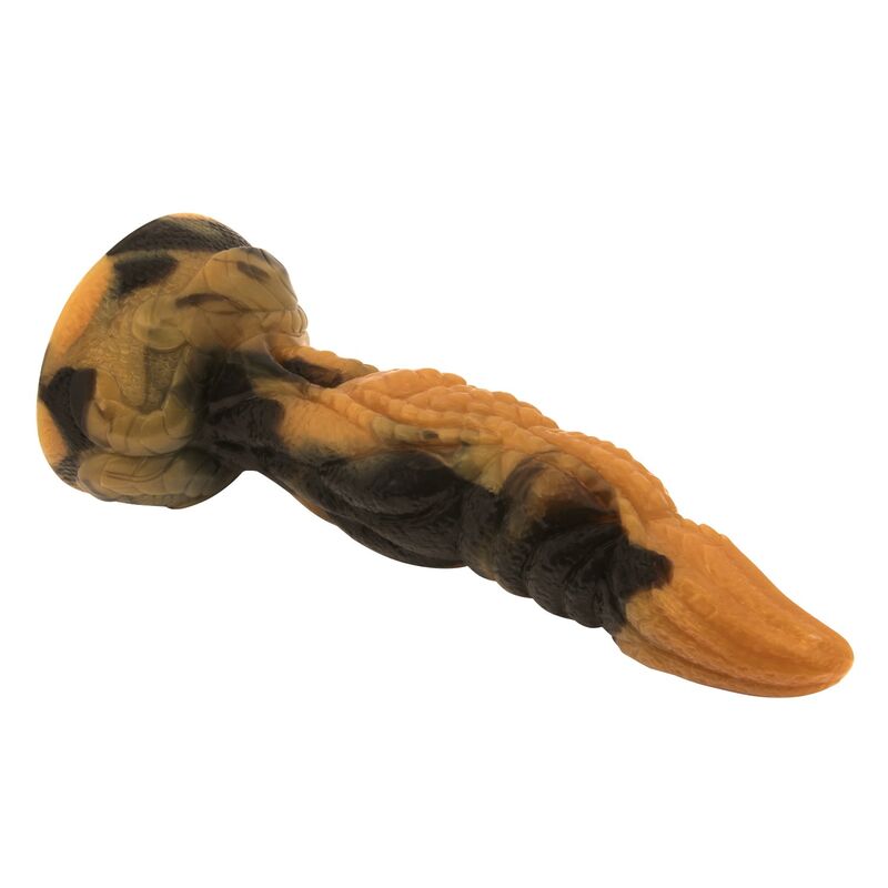POWER MONSTERS - TYRANNOSAURE BICOLORE FANTASY GODEMICHET EN SILICONE 20,5 CM Ø 5 CM