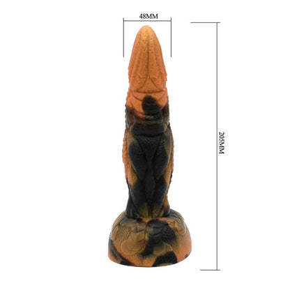 POWER MONSTERS - TYRANNOSAURE BICOLORE FANTASY GODEMICHET EN SILICONE 20,5 CM Ø 5 CM