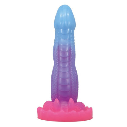POWER MONSTERS - GODEMICHET FANTASY PYTHON DU VIDE AVEC VENTOUSE 20,5 CM Ø 5,2 CM BLEU, VIOLET ET ROSE
