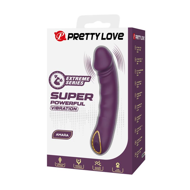 PRETTY LOVE - VIBRATEUR RECHARGEABLE AMARA 10 FONCTIONS VIOLET