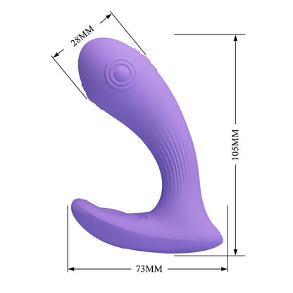 PRETTY LOVE - ANDROMEDA VIBRATEUR À DOUBLE STIMULATION RECHARGEABLE VIOLET