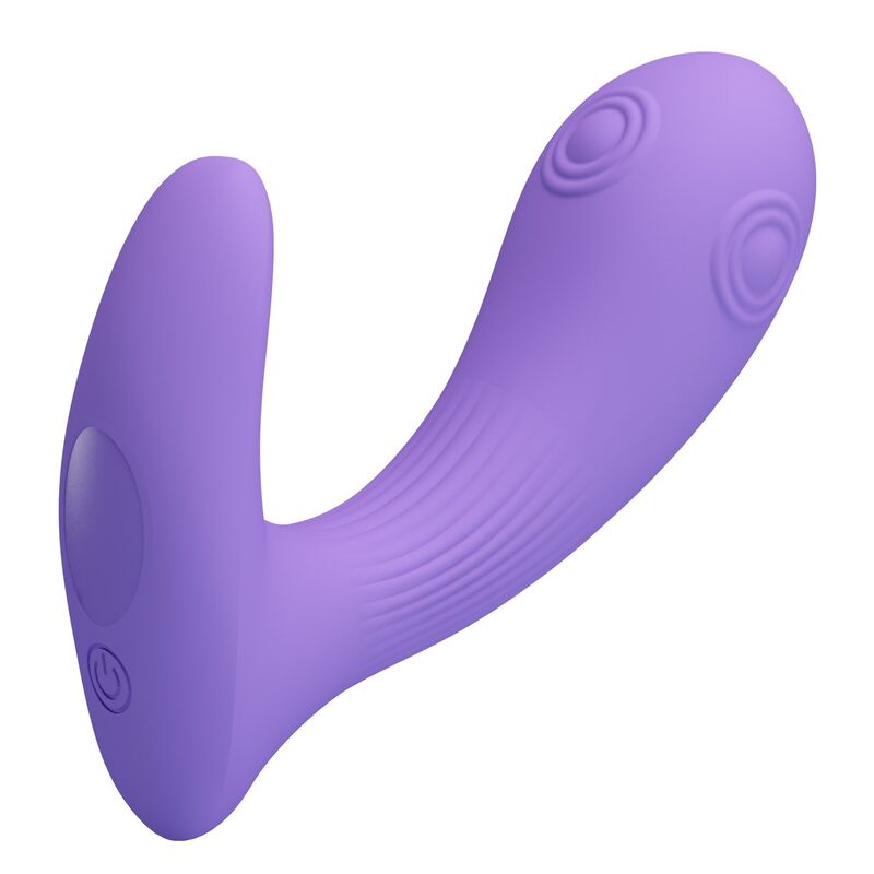 PRETTY LOVE - ANDROMEDA VIBRATEUR À DOUBLE STIMULATION RECHARGEABLE VIOLET