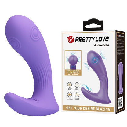 PRETTY LOVE - ANDROMEDA VIBRATEUR À DOUBLE STIMULATION RECHARGEABLE VIOLET