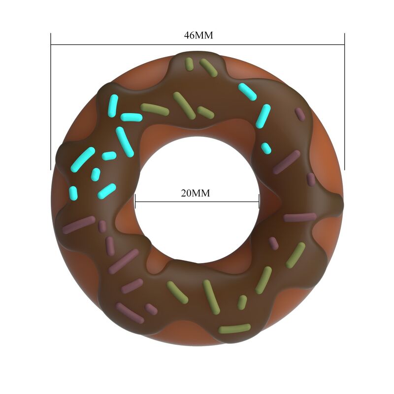 PRETTY LOVE - ANNEAU PÉNIS SUPER DONUT MARRON