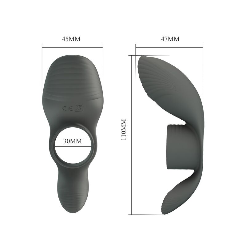 PRETTY LOVE - ANNEAU VIBRANT RECHARGEABLE À DOUBLE STIMULATION