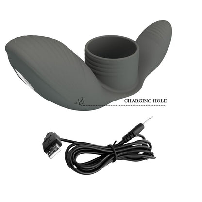 PRETTY LOVE - ANNEAU VIBRANT RECHARGEABLE À DOUBLE STIMULATION