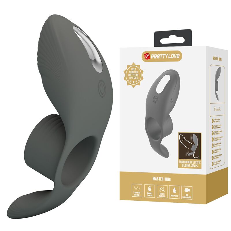 PRETTY LOVE - ANNEAU VIBRANT RECHARGEABLE À DOUBLE STIMULATION