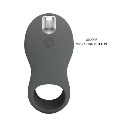 PRETTY LOVE - ANNEAU VIBRANT RECHARGEABLE AVEC DOUBLE STIMULATEUR