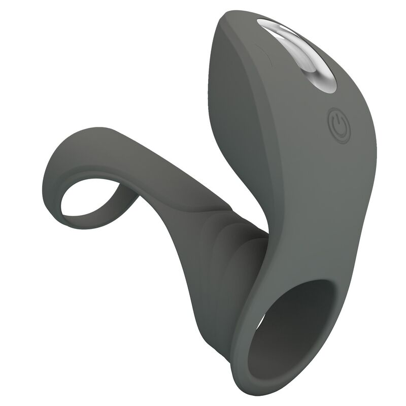 PRETTY LOVE - ANNEAU VIBRANT RECHARGEABLE AVEC DOUBLE STIMULATEUR