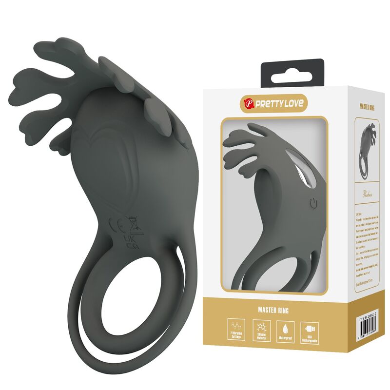 PRETTY LOVE - ANNEAU VIBRANT RECHARGEABLE AVEC STIMULATEUR