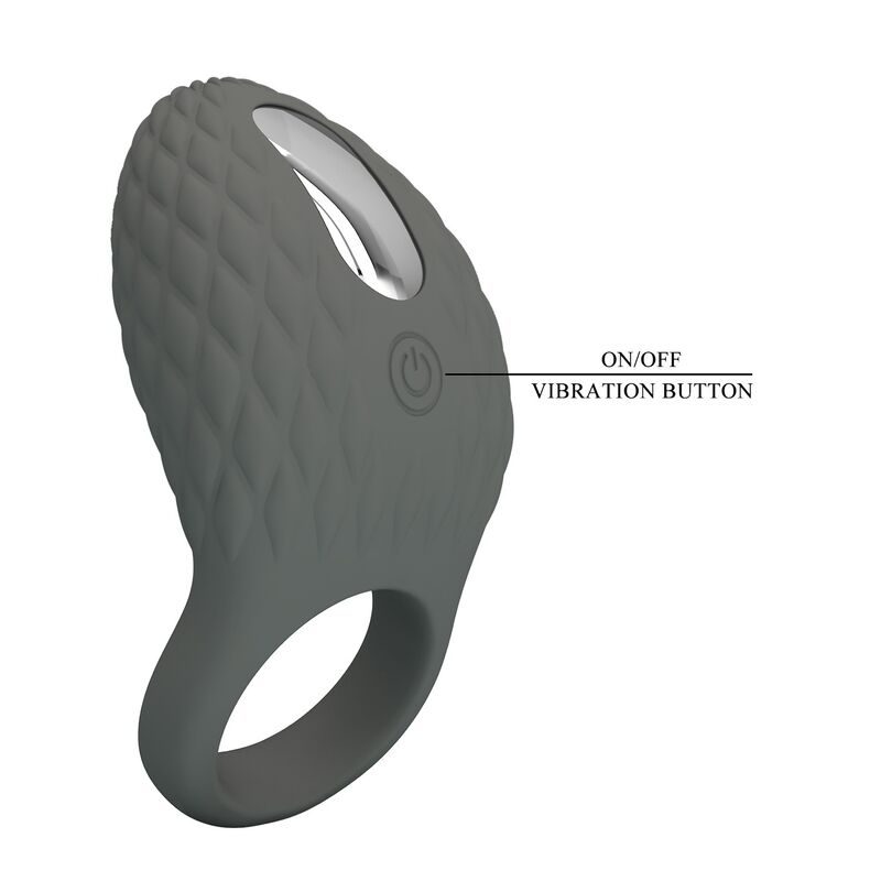 PRETTY LOVE - BAGUE VIBRANTE TEXTURÉE RECHARGEABLE AVEC STIMULATEUR