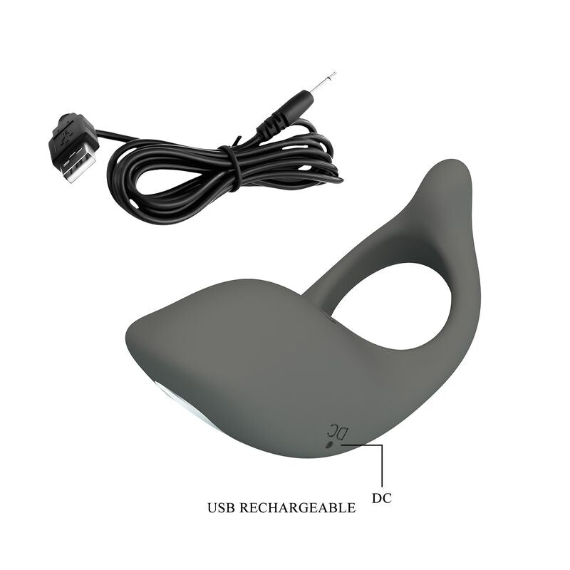 PRETTY LOVE - ANNEAU VIBRANT RECHARGEABLE EN SILICONE SOUPLE