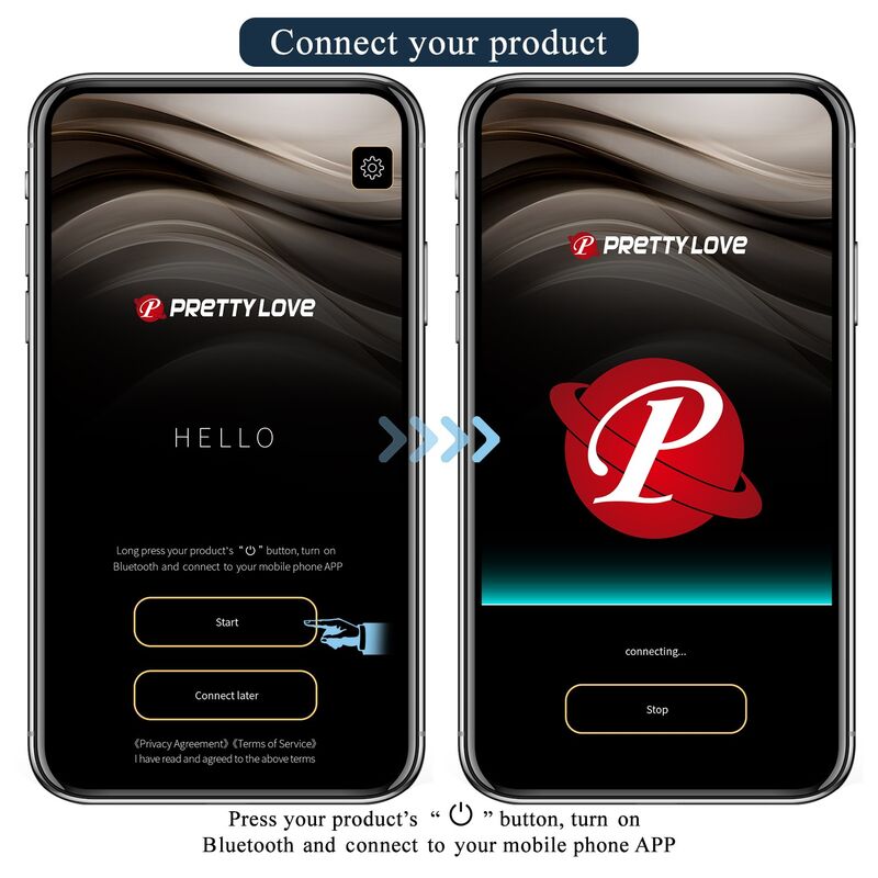 PRETTY LOVE - VIBRATEUR ANAL ET PÉRINÉUM NOIR CONTRÔLÉ PAR APPLICATION ANTHONY