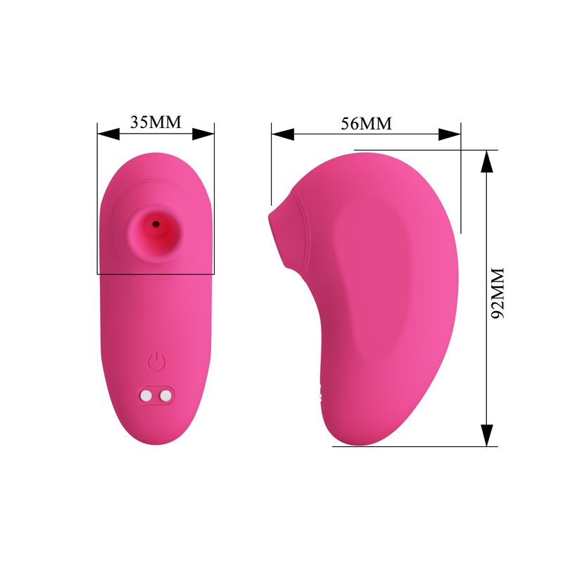 PRETTY LOVE - STIMULATEUR CLITORIAL RECHARGEABLE ARILA AVEC VIBRATION ROSE