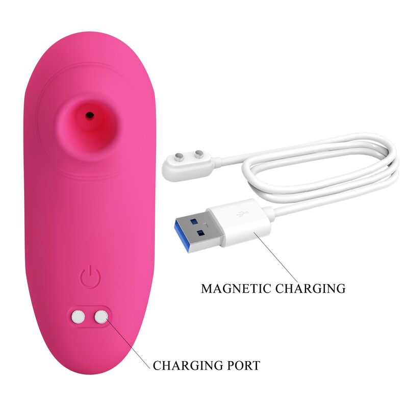 PRETTY LOVE - STIMULATEUR CLITORIAL RECHARGEABLE ARILA AVEC VIBRATION ROSE