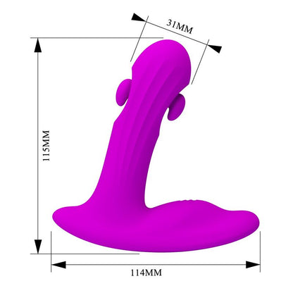 PRETTY LOVE - BAUER MASSEUR DE PROSTATE RECHARGEABLE 12 MODES VIOLET
