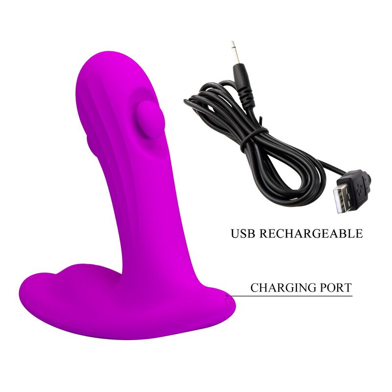 PRETTY LOVE - BAUER MASSEUR DE PROSTATE RECHARGEABLE 12 MODES VIOLET