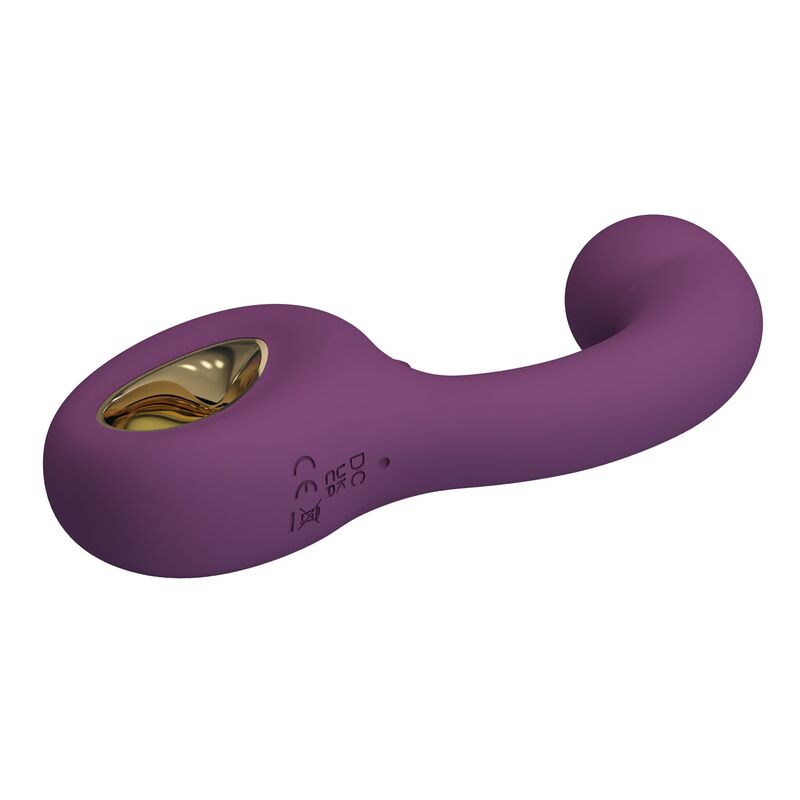 PRETTY LOVE - BRYNNLEE VIBRATEUR RECHARGEABLE AVEC STIMULATEUR ORAL 10 VIBRATIONS ET 5 FONCTIONS DE LÉCHAGE VIOLET