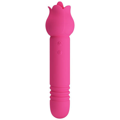PRETTY LOVE - CHALEY VIBRATEUR RECHARGEABLE ROSE POUR LA STIMULATION ORALE, PAR POUSSOIR ET CLITORIALE