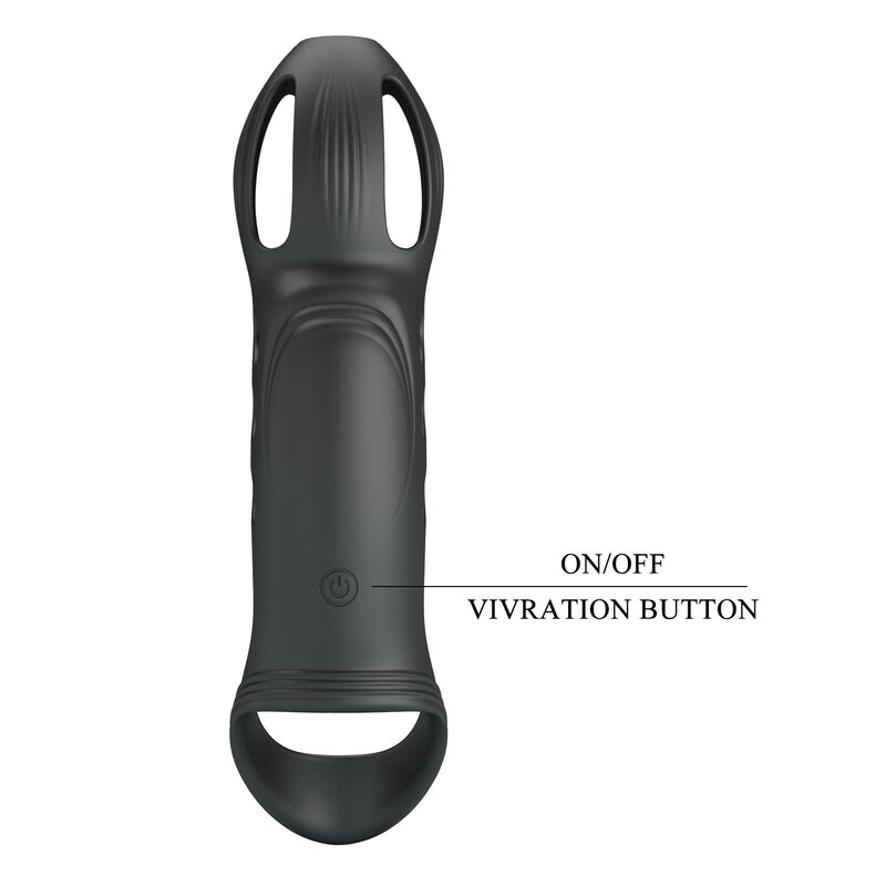 PRETTY LOVE - CRAIG ANNEAU PÉNIS VIBRANT RECHARGEABLE NOIR