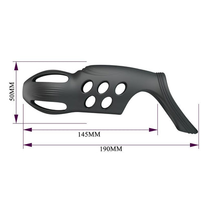 PRETTY LOVE - CRAIG ANNEAU PÉNIS VIBRANT RECHARGEABLE NOIR