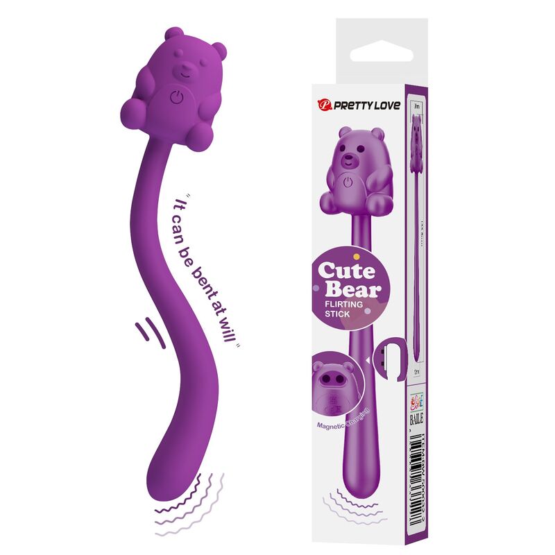 PRETTY LOVE - BÂTON VIBRATEUR RECHARGEABLE EN FORME D'OURS MIGNON