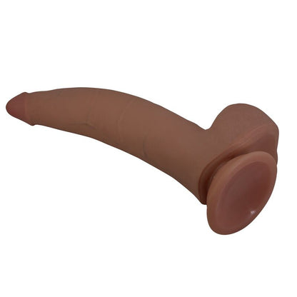 PRETTY LOVE - CUTHBERT GODEMICHET RÉALISTE ET FLEXIBLE 20 CM Ø 5 CM TPE MARRON