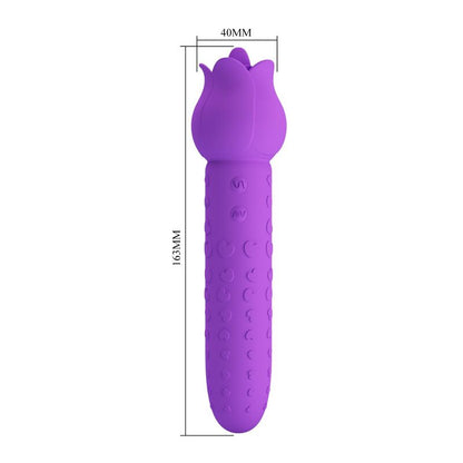 PRETTY LOVE - VIBRATEUR STIMULATEUR ORAL ET CLITORIAL RECHARGEABLE DANNELL VIOLET