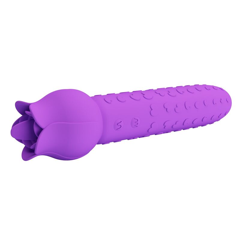 PRETTY LOVE - VIBRATEUR STIMULATEUR ORAL ET CLITORIAL RECHARGEABLE DANNELL VIOLET