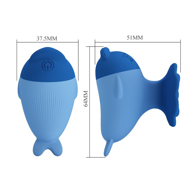 PRETTY LOVE - MINI VIBRATEUR RECHARGEABLE USB DAUPHIN