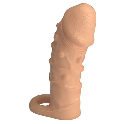 PRETTY LOVE - MANCHON D'EXTENSION PÉNIENNE DORT 14 CM Ø 4 CM NATUREL