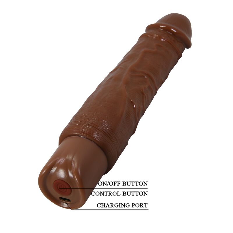 PRETTY LOVE - VIBRATEUR RÉALISTE DUKE 23,5 CM Ø 4,8 CM MARRON
