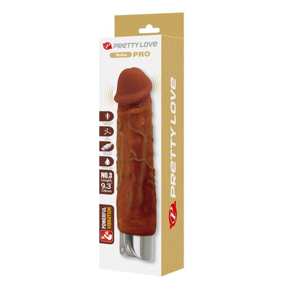 PRETTY LOVE - VIBRATEUR RÉALISTE DUKE 23,5 CM Ø 4,8 CM MARRON