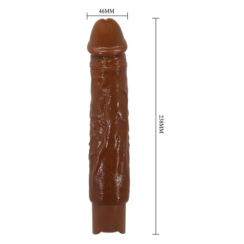 PRETTY LOVE - VIBRATEUR RÉALISTE DUKE 23,5 CM Ø 4,8 CM MARRON