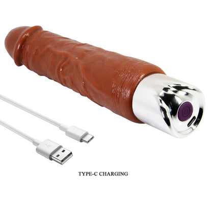 PRETTY LOVE - VIBRATEUR RÉALISTE DUKE 23,5 CM Ø 4,8 CM MARRON