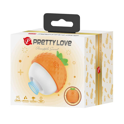 PRETTY LOVE - STIMULATEUR CLITORIAL RECHARGEABLE À SUCCION ET À POUSSE ORANGE